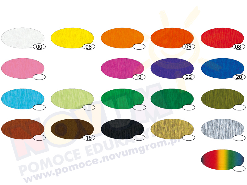 Novum Bibuła karbowana żółta