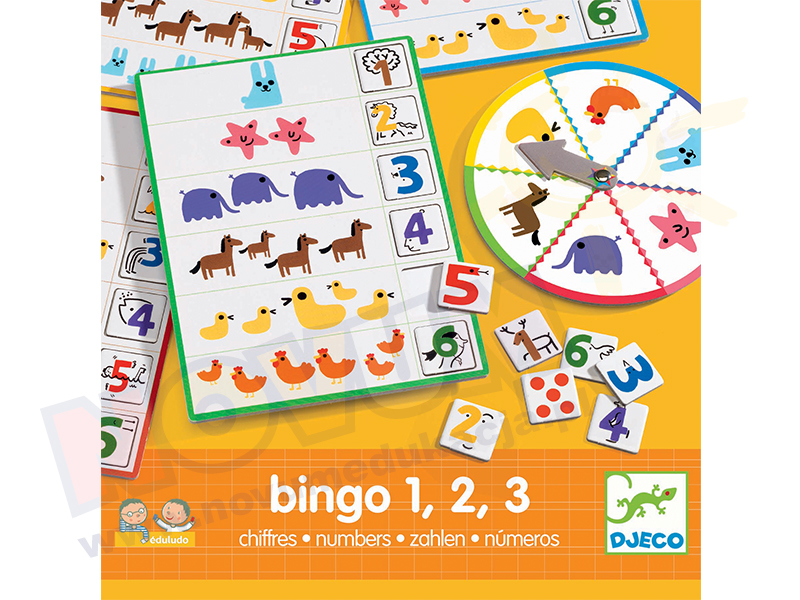 Novum Bingo 1,2,3 ze zwierzątkami