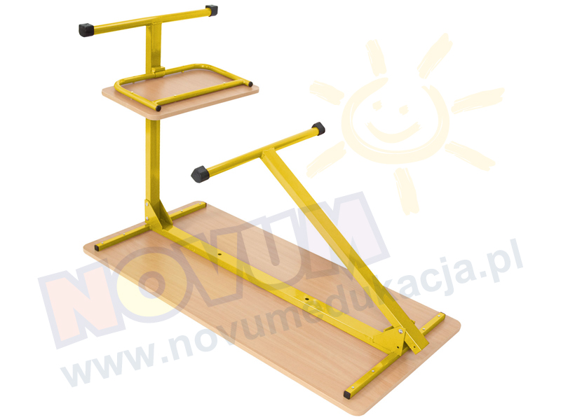 Novum Biurko komputerowe LL 76 cm żółte