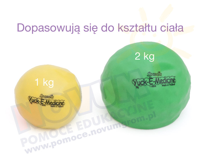 Novum Duże piłki-woreczki rehabilitacyjne 2 kg