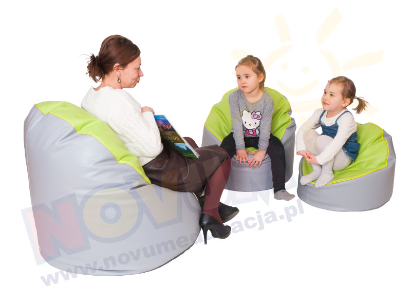 Novum Fotel z granulatem mały