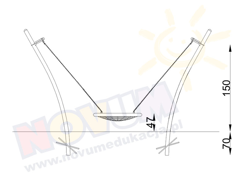 Novum Hamak Bocianie gniazdo