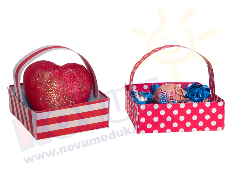 Novum Karton w paski dwustronny25x35