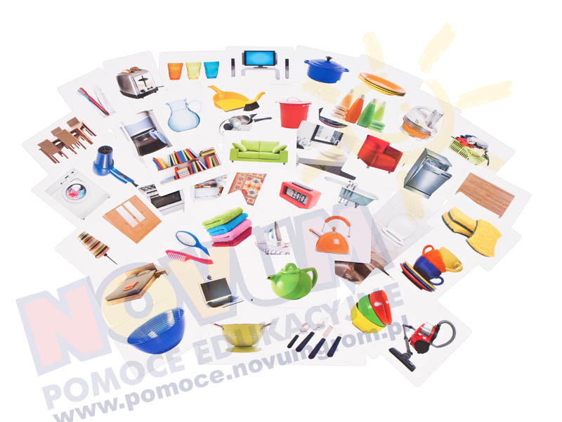 Novum Karty demonstracyjne Przedmioty w domu