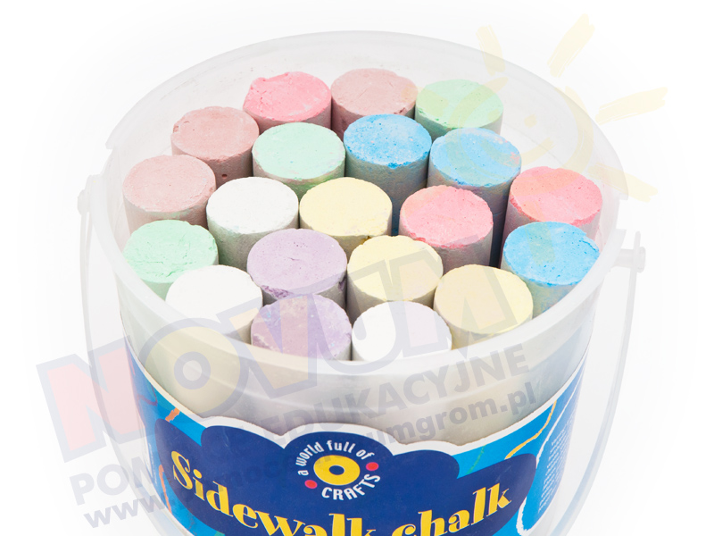 Novum Kolorowa kreda w wiaderku, 20 sztuk