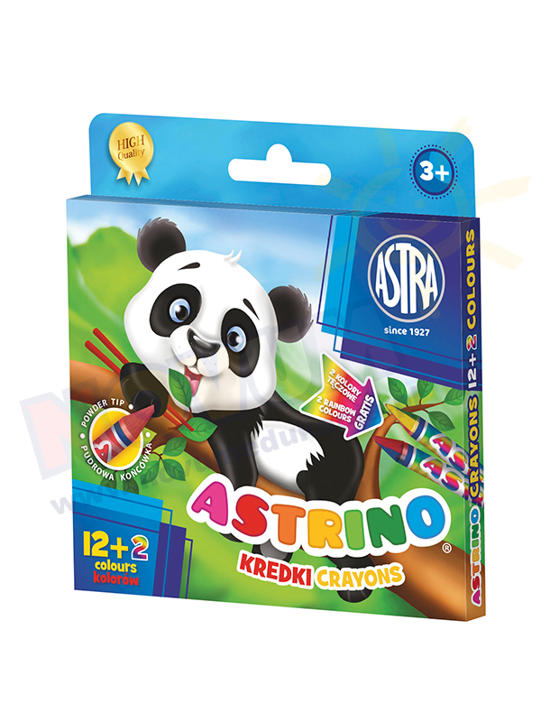 Novum Kredki Astrino 12 + 2 kolory GRATIS