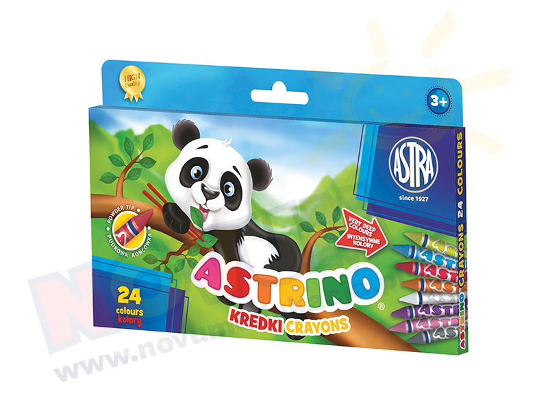 Novum Kredki Astrino - 24 kolory