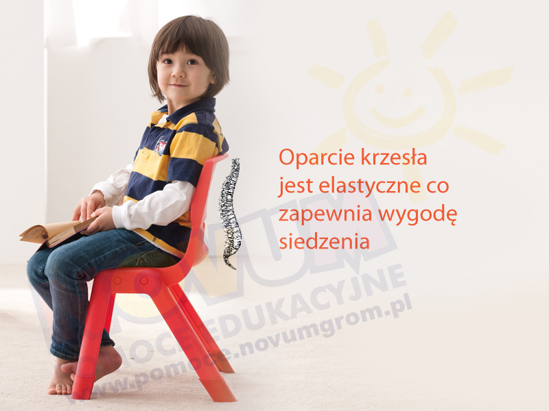 Novum Krzesło WP 30 cm żółte