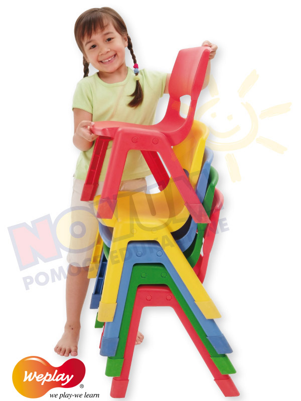 Novum Krzesło WP 34 cm niebieskie