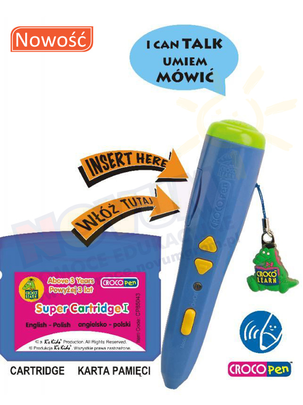 Novum Książka Interaktywna z serii Crocopen Wizualne Przygody 3-5 lat