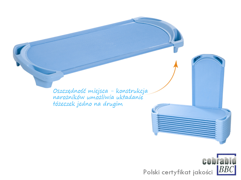 Novum Łóżeczko MAX - błękitne
