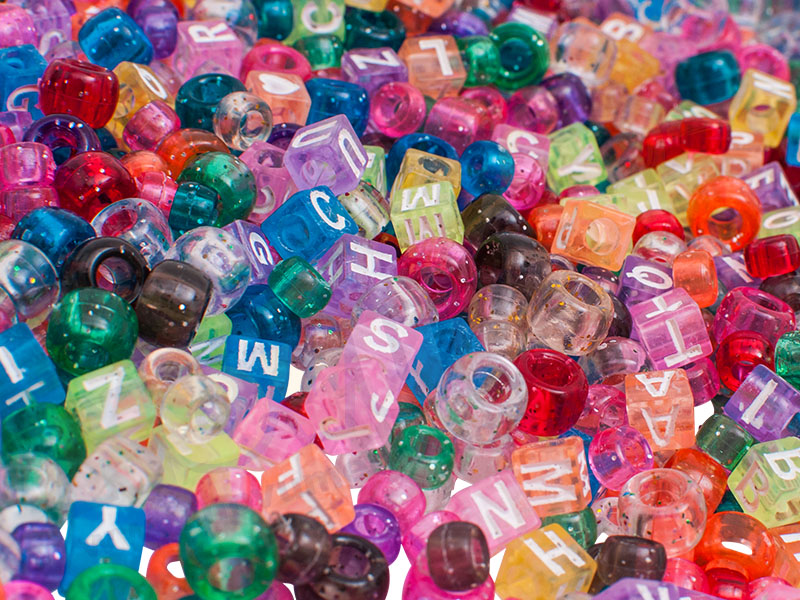 Novum Mix koralików - literki