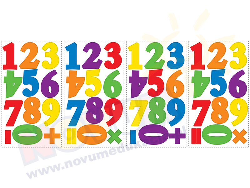 Novum Naklejki na ścianę Pierwsze cyfry