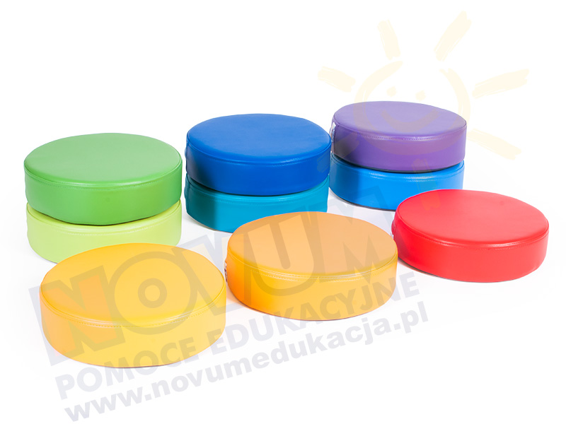 Novum Okrągła pufka - fioletowa