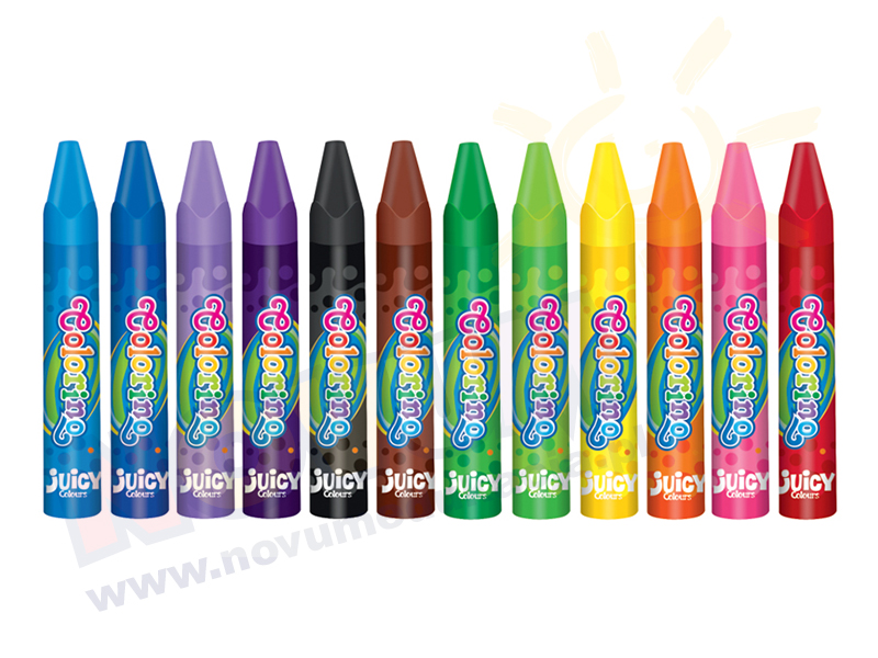 Novum Pastele olejne 12 kol, trójkątne