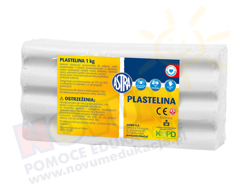 Novum Plastelina 1 kg - biała