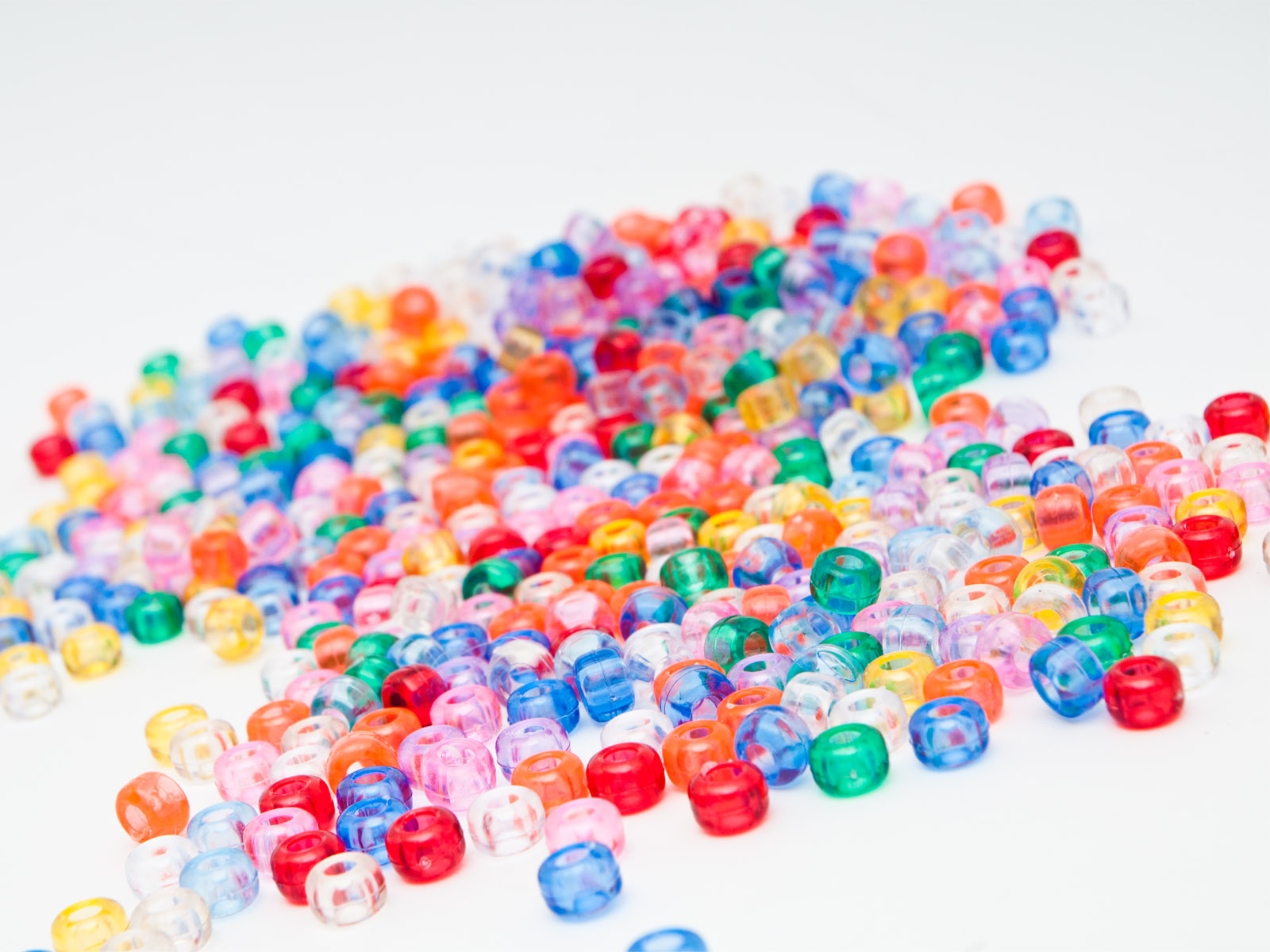 Novum Plastikowe koraliki transparentne "Kongo" 1000 szt.