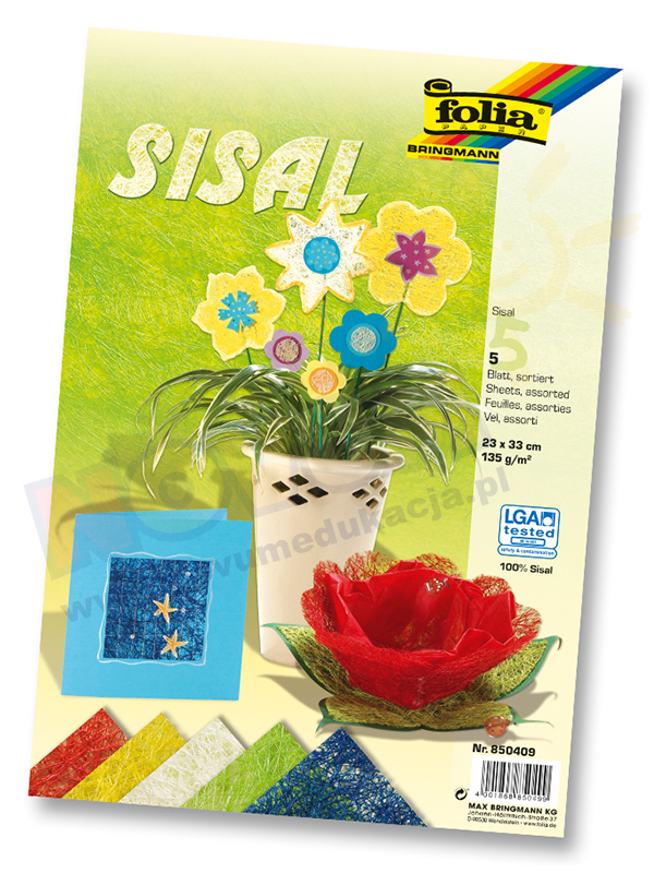 Novum Sizal do prac plastycznych5 kolorów