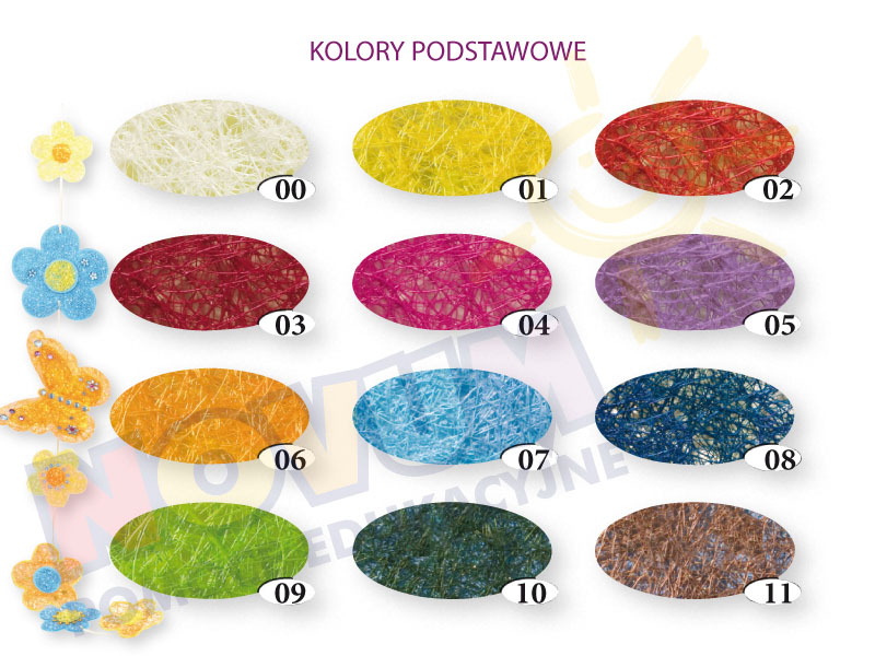 Novum Sizal w rolkach - basic - pomarańczowy