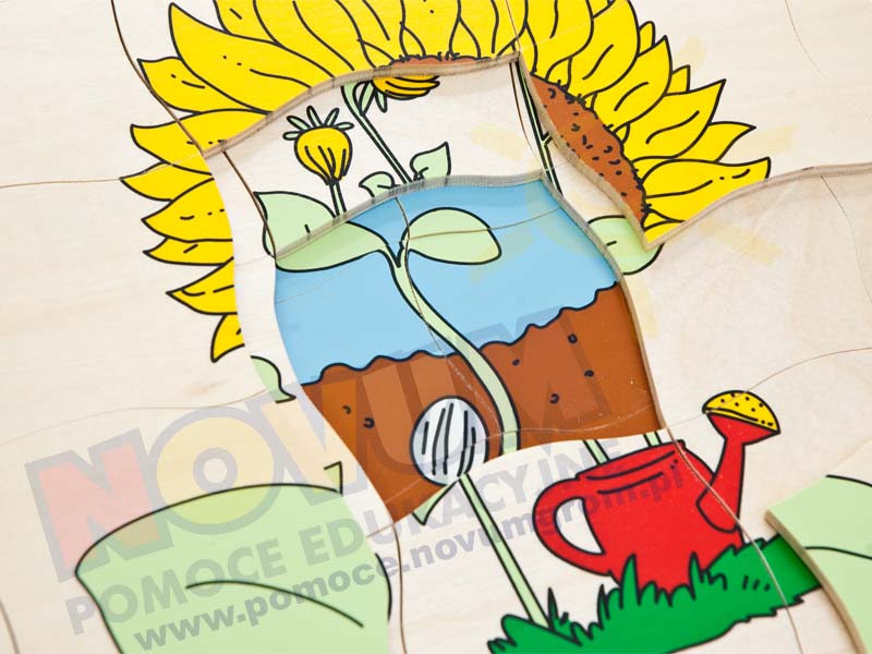 Novum Słonecznik - puzzle trójwarstwowe