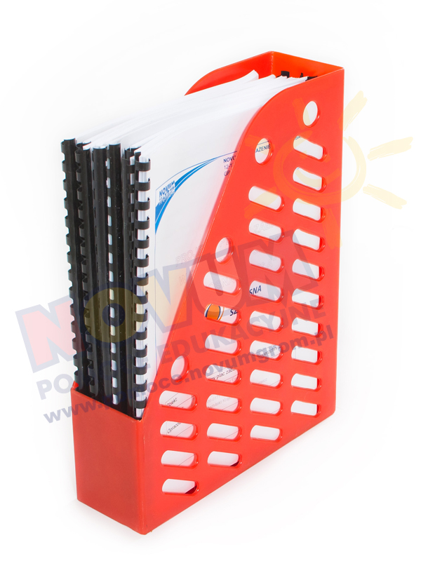 Novum Stojak do książek - czerwony