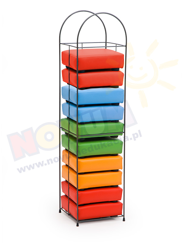 Novum Stojak do pufek tęcza