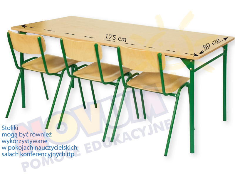 Novum Stół LT3 64 cm - zielony