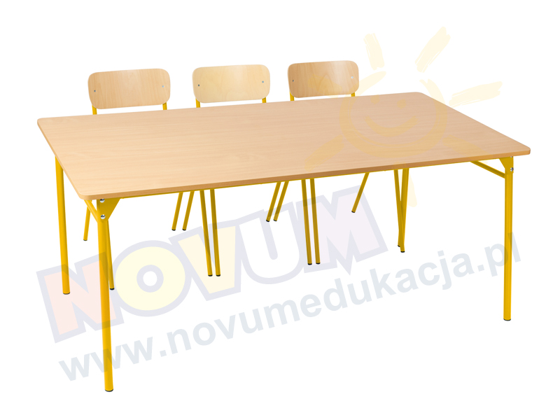 Novum Stół LT3 64 cm - żółty