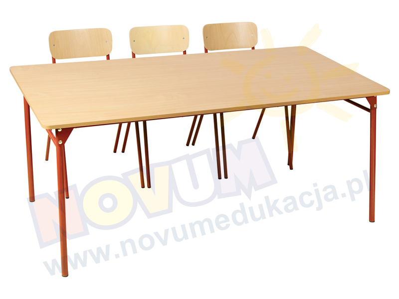 Novum Stół LT3 71 cm - czerwony