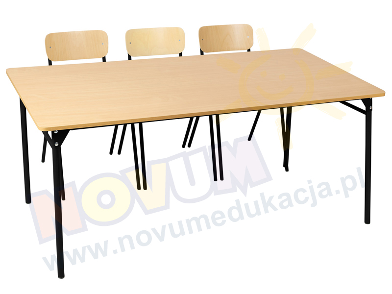 Novum Stół LT3 76 cm - czarny