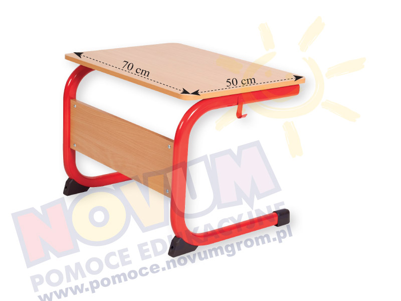 Novum Stolik poj. typ LT 76 - czerwony