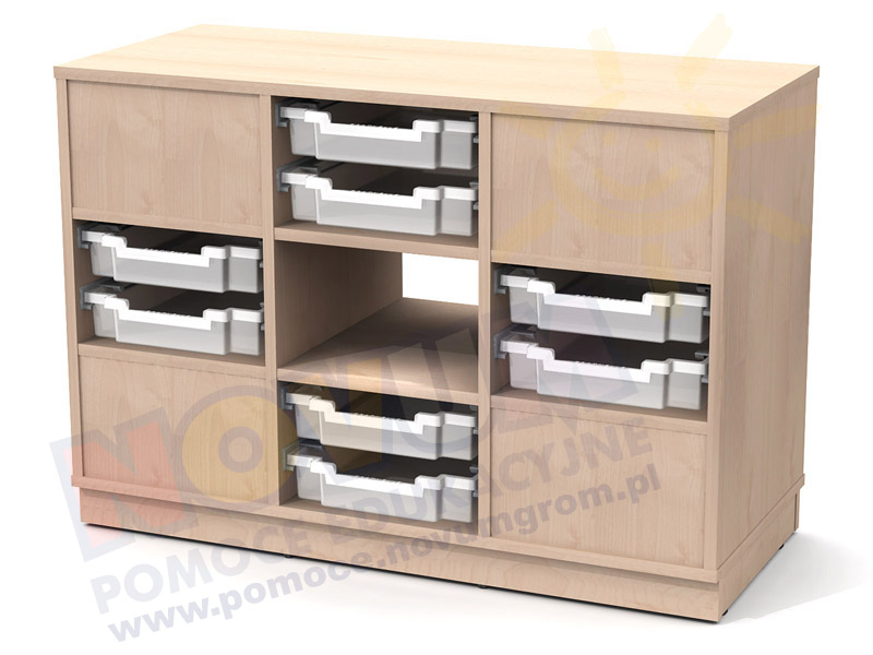 Novum Szafka dwustronnna na pojemniki