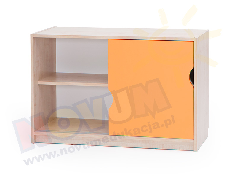 Novum Szafka Feria z przesuwnymi drzwiami mała, wanilia-orange
