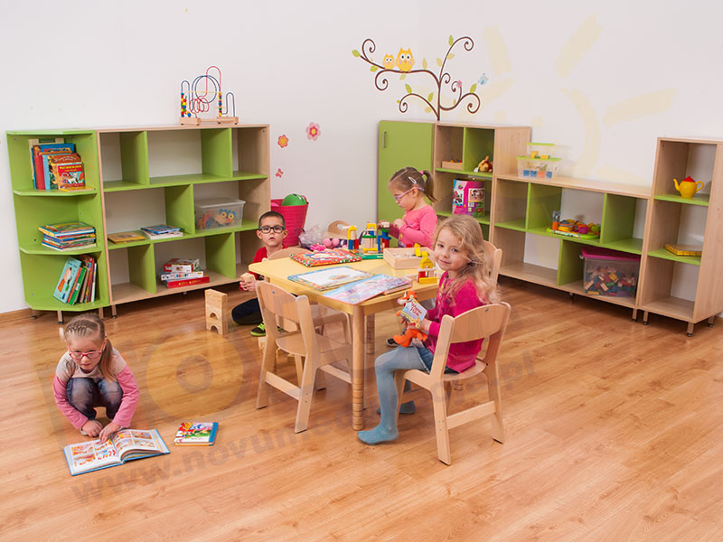 Novum Szafka Intercolor z drzwiami zielona