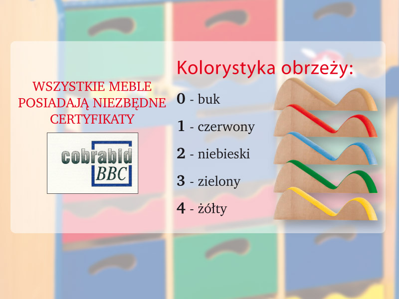 Novum Szafka na szuflady N 800 - zielona