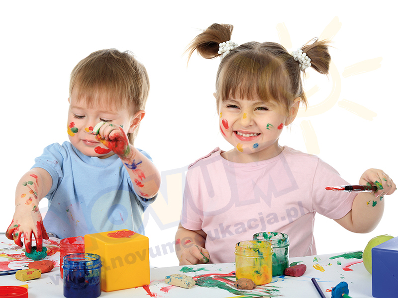 Novum Tempera do malowania palcami czerwona