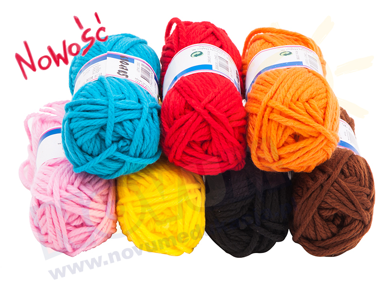 Novum Włóczka akrylowa - czerwona