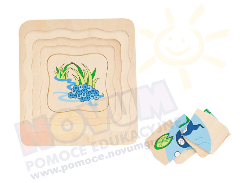 Novum Żabka mała - puzzle wielowarstwowe