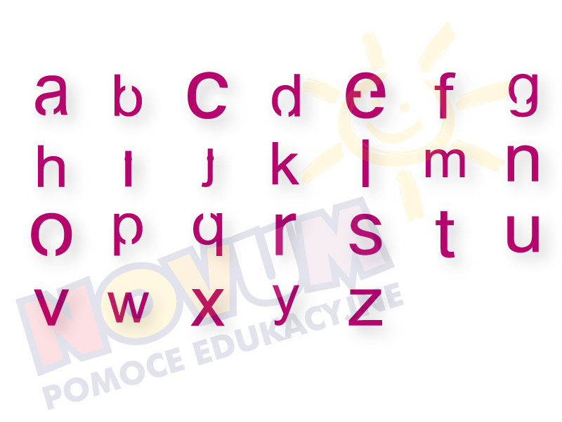 Novum Zestaw liter małych